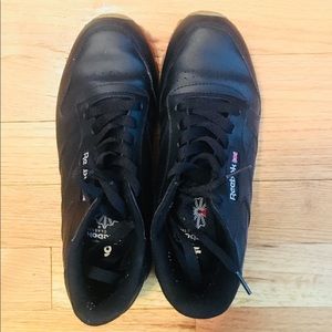 Reebok black classic shoes